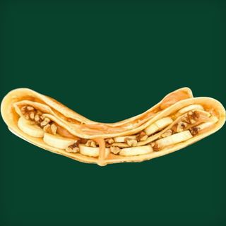 Clatita cu crema caramel, banana si nuca 300g