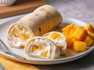 Clatita cu mascarpone si mango