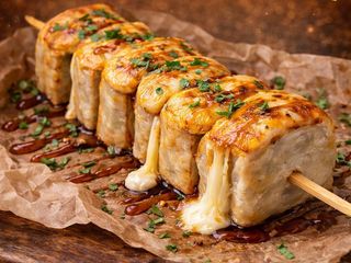 Burger Kebab cu Mozzarella la Cuptor