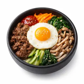 BIBIMBAP VITĂ & SHIMEJI