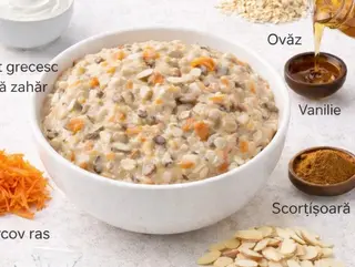 Ovăz cu aromă de Carrot Cake