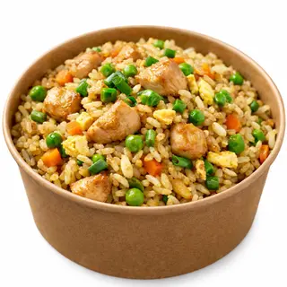 Egg Fried Rice cu Pui – Wok Style