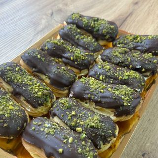 Mini eclere cu ciocolată