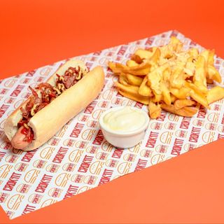 Hot dog cu bacon