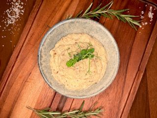 Smashed truffle potatoes