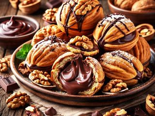 NUCI UMPLUTE CU CIOCOLATA,NUCA