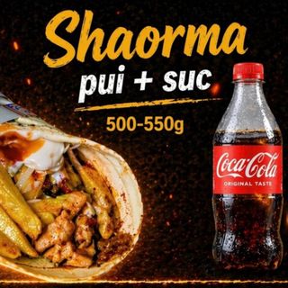 Shaorma pui+suc la alegere