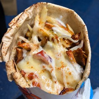 Shaorma cheesy mixt pui-vită