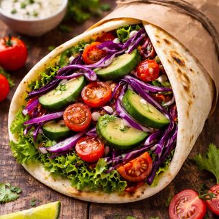 Shaorma vegetariana