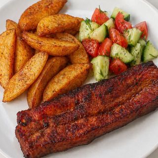 Burta de porc BBQ/ BBQ belly pork: 500G