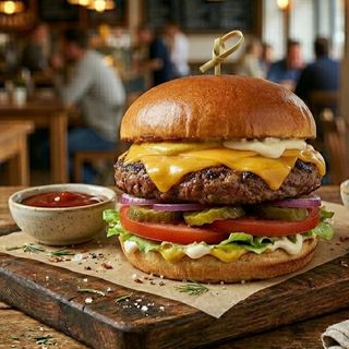 CHEESE BURGER CLASSIC (BOOM BURGER - 400 g)
