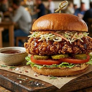 CRISPY PUI/CHICKEN BURGER (450 g)