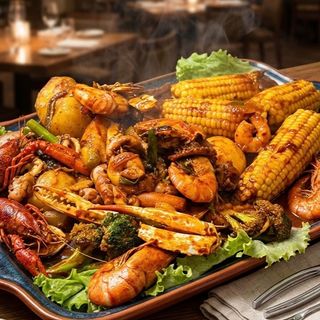 PLATOU JUICY FRUCTE DE MARE 2 PERSOANE/ JUICY SEAFOOD PLATTER - TWO PERSON (1000-1200 g)