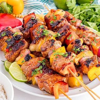 Kebab de porc BBQ/ BBQ pork kebab 550 g
