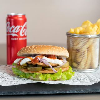 Meniu dublu burger de vita