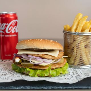 Meniu dublu cheeseburger de vita