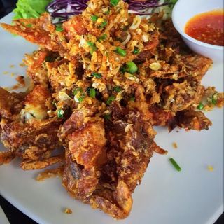 STIR FRY SOFT SHELL CRAB WITH PEPPER