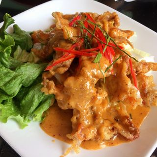 STIR FRY SOFT SHELL CRAB RED CURRY