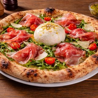 Pizza prosciutto crudo e buratta