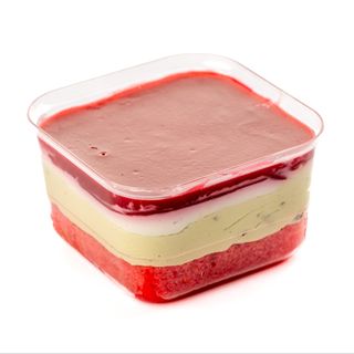 Pahar Emeraude (fistic și zmeură)