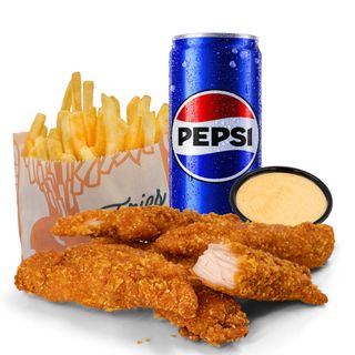 Meniu crispy strips picant mic - 390 gr