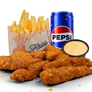 Meniu crispy strips picant mare  - 505 gr