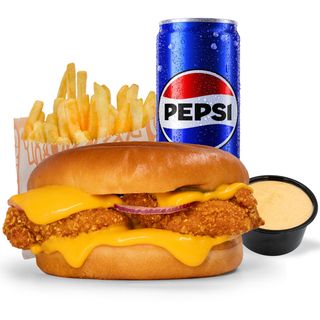 Meniu crispy burger  - 505 gr