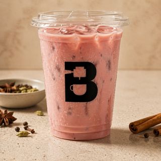 Iced Pink Chai Latte