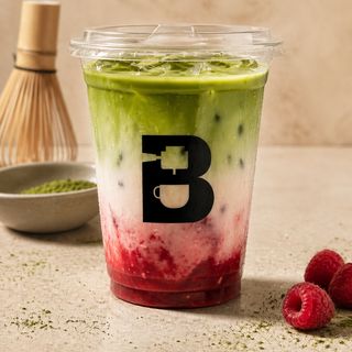 Raspberry Matcha Latte