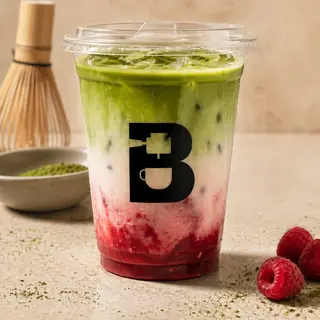 Iced Raspberry Matcha Latte