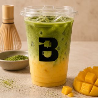 Iced Mango Matcha Latte