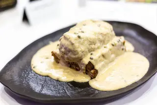 Filetto di manzo al pepe verde