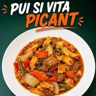 Pui și Vită Picant