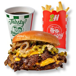 Golden Onion Triple Smash Meniu
