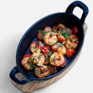 Gamberi al tella picante