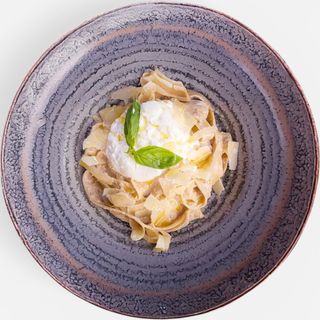 Pappardelle cu hribi, trufe si burrata