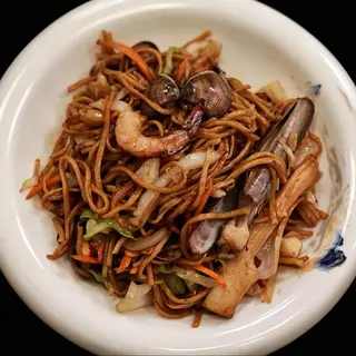 Spaghete cu Fructe de Mare海鲜炒面
