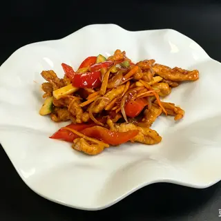 Pui prăjit uscat (stil Sichuan)干煸鸡
