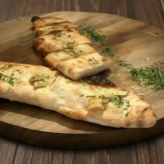 Freshly baked garlic bread