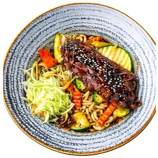 19. Taitei Udon La Wok Cu Sos Teriyaki Si Rată