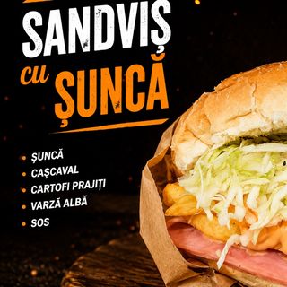 Sandwich sunca si cascaval