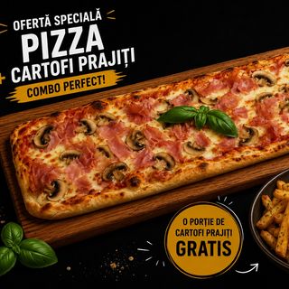 Pizza PROSCIUTTO&FUNGHI (+CP+2 sos)