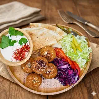 Platou falafel de post