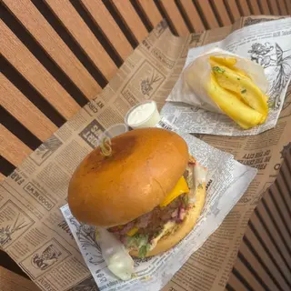 Combo Burger samurai hot