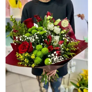 Buchet de flori Roșu De Chihlimbar