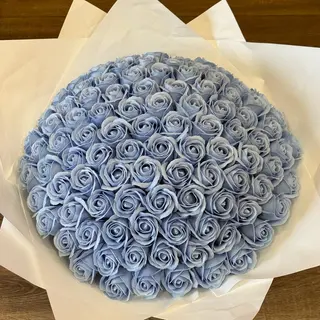 Buchet 101 trandafiri Albastru din săpun