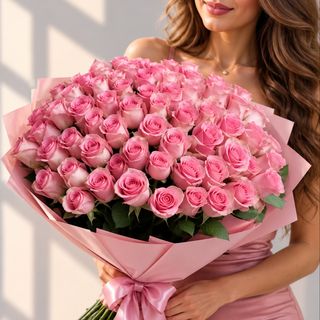 51 Trandafiri Roz