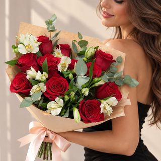 Buchet Red&White