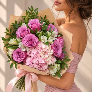 Buchet Purple Mix