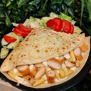 Chicken mix crepe